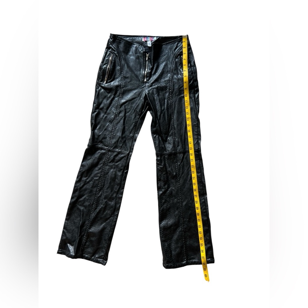 UO Urban Outfitters Alexa Faux Leather Moto Pants Size 6 - Picture 11 of 15